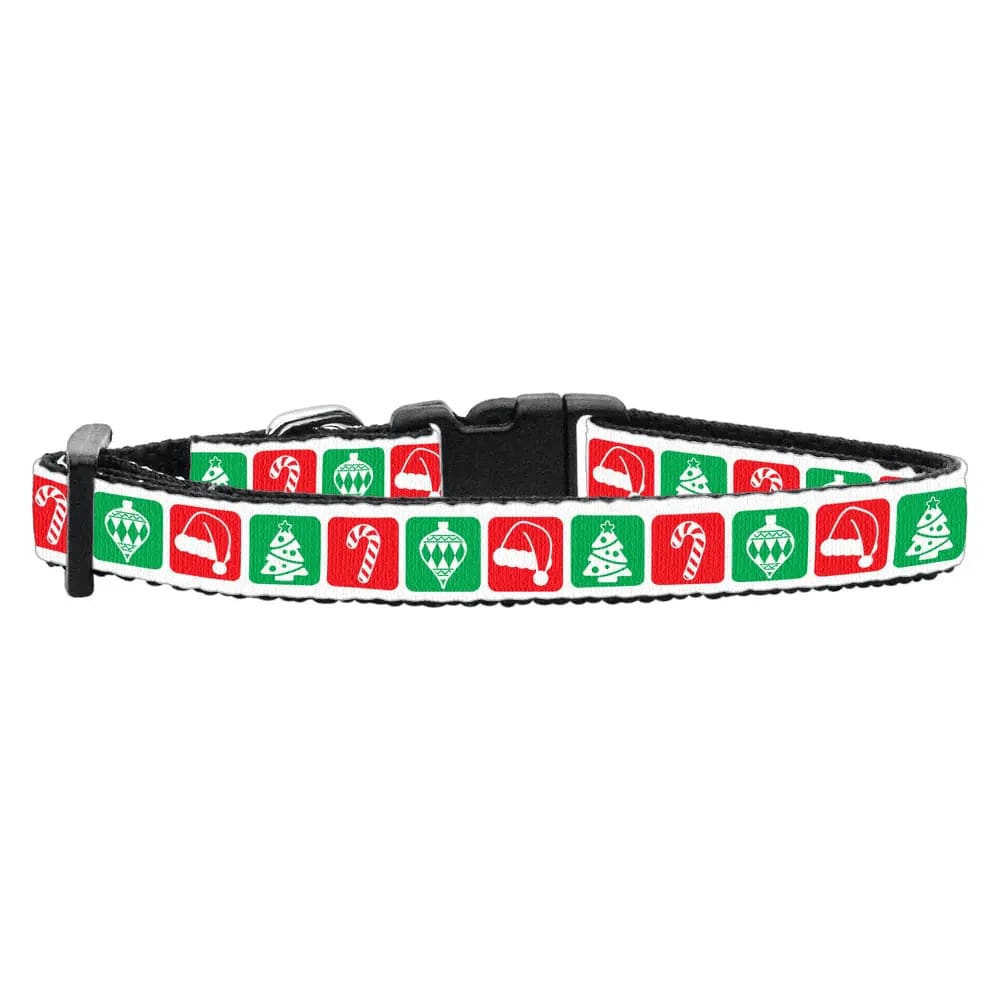 Timeless Christmas Nylon Ribbon Cat Safety Collar