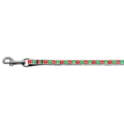 Timeless Christmas Nylon Ribbon Dog Collars and Leashes