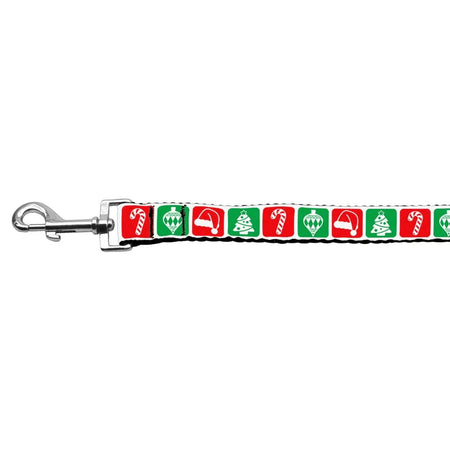 Timeless Christmas Nylon Ribbon Dog Collars and Leashes