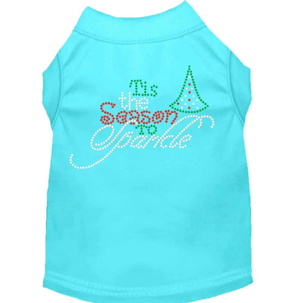 Tis the Season to Sparkle Rhinestone Pet Shirt - Screen