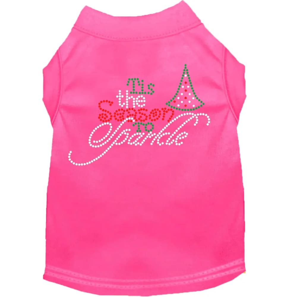 Tis the Season to Sparkle Rhinestone Pet Shirt - Screen