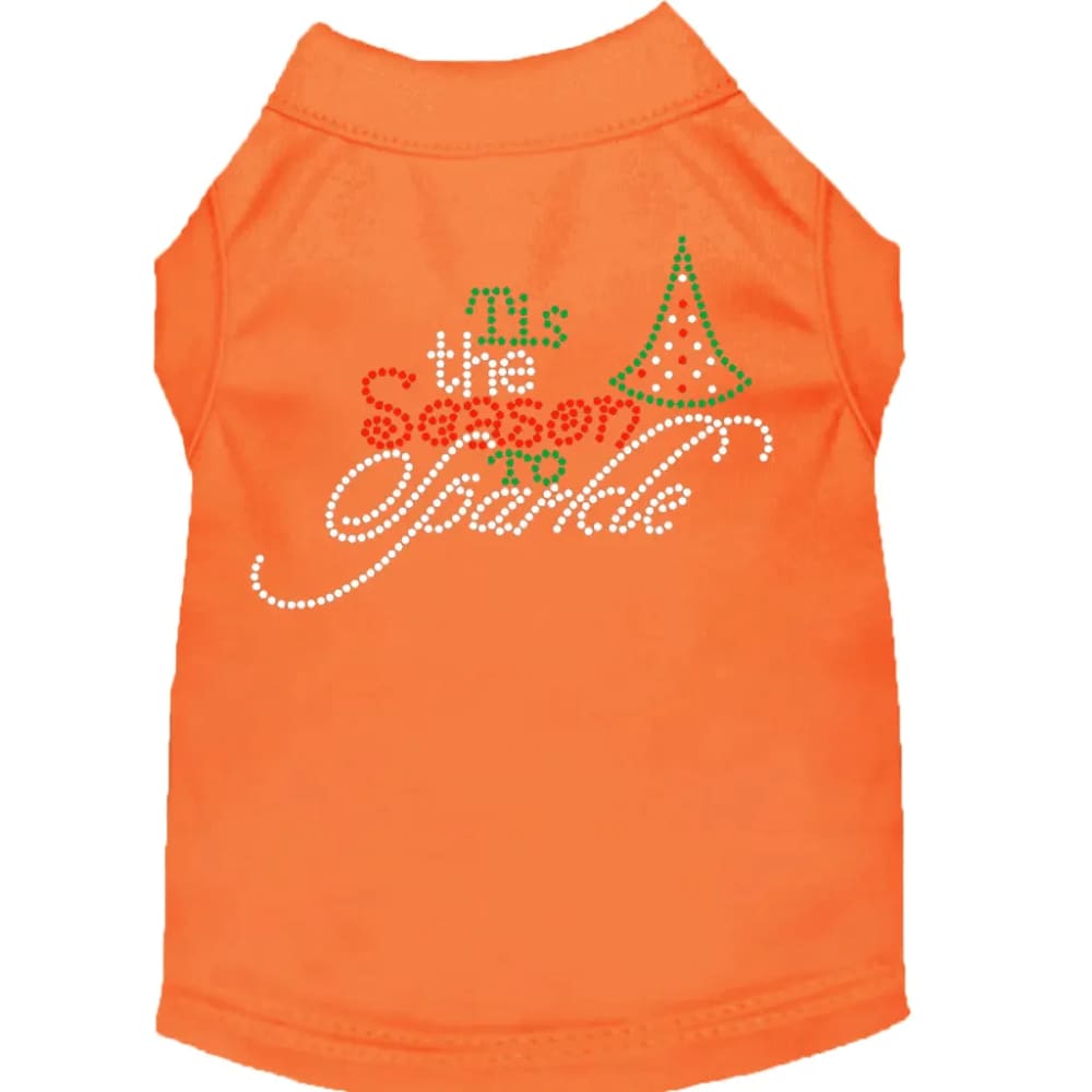 Tis the Season to Sparkle Rhinestone Pet Shirt - Screen