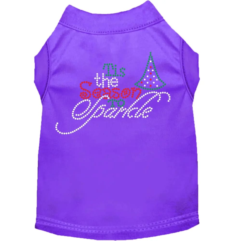 Tis the Season to Sparkle Rhinestone Pet Shirt - Screen