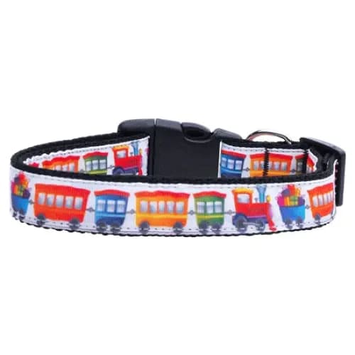 Trains Nylon Cat Collar - Cat Collars - Classic