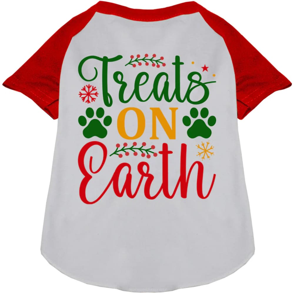 Treats on Earth Pet Raglan Shirt - Screen Print Shirts