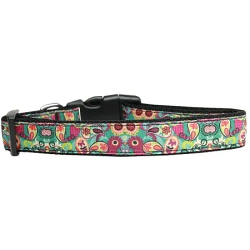 Turquoise Paisley Nylon Cat Collar - Cat Collars - Classic