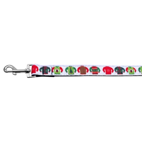 Ugly Sweater Nylon Dog Collars & Leashes - Christmas Collars