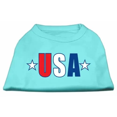 USA Star Screen Print Dog Shirt - Screen Print Shirts