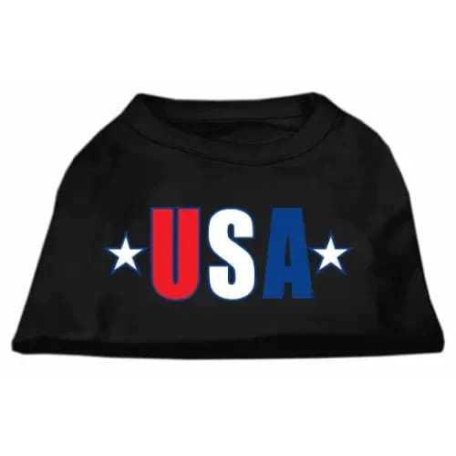 USA Star Screen Print Dog Shirt - Screen Print Shirts