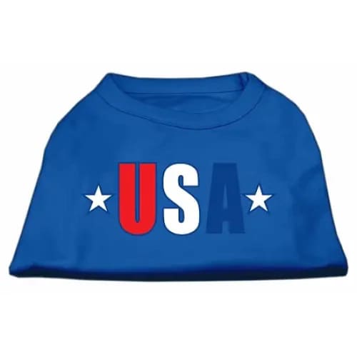 USA Star Screen Print Dog Shirt - Screen Print Shirts