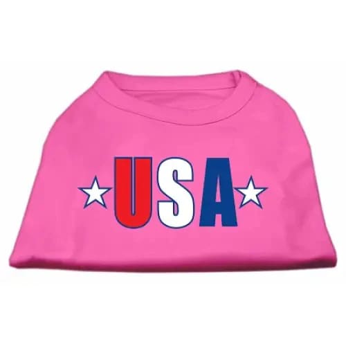 USA Star Screen Print Dog Shirt - Screen Print Shirts