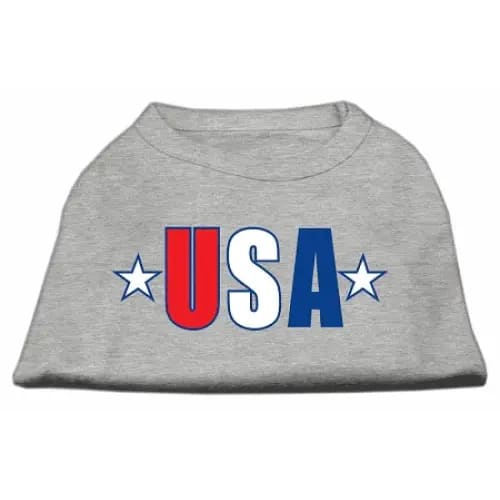 USA Star Screen Print Dog Shirt - Screen Print Shirts