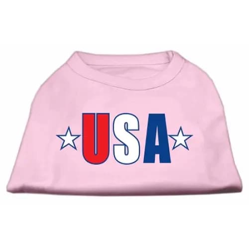 USA Star Screen Print Dog Shirt - Screen Print Shirts