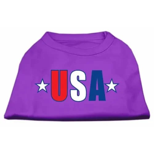 USA Star Screen Print Dog Shirt - Screen Print Shirts