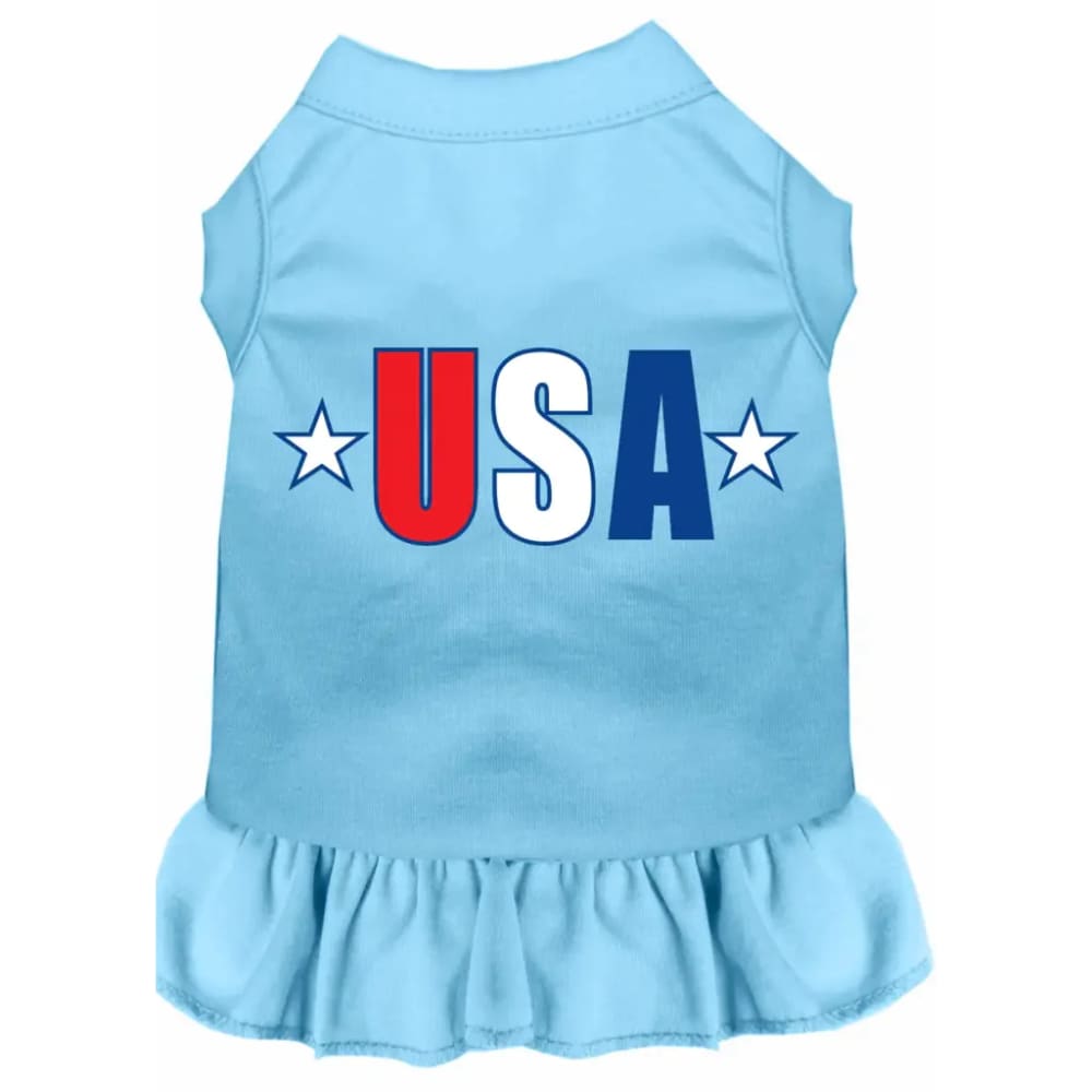 USA Star Screen Print Pet Dress - Screen Print Dog Dresses