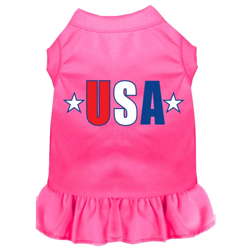 USA Star Screen Print Pet Dress - Screen Print Dog Dresses