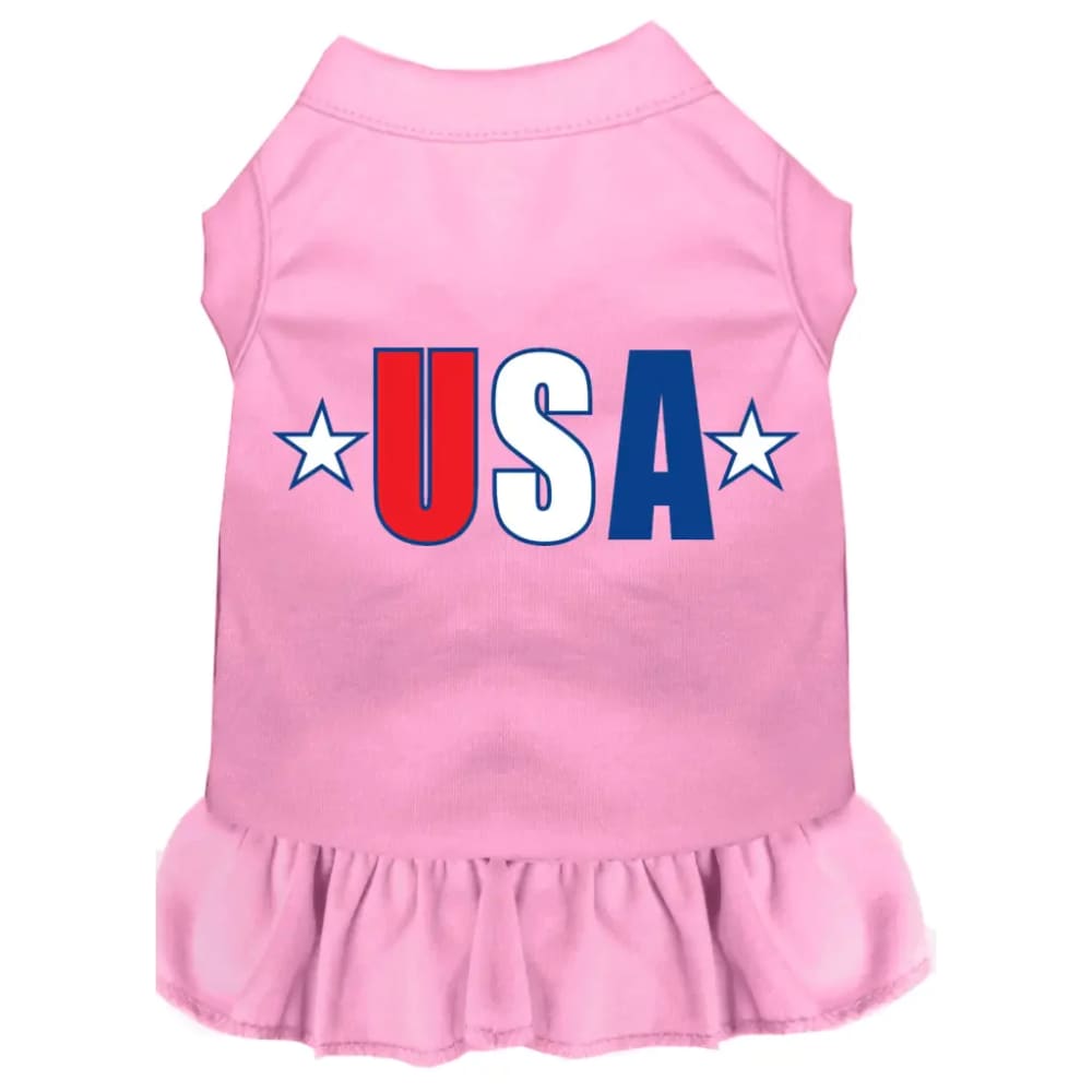 USA Star Screen Print Pet Dress - Screen Print Dog Dresses