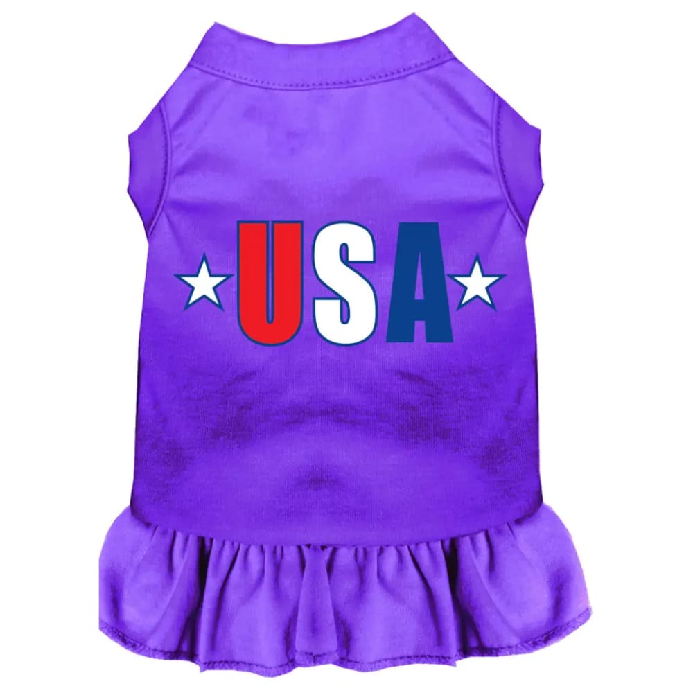 USA Star Screen Print Pet Dress - Screen Print Dog Dresses