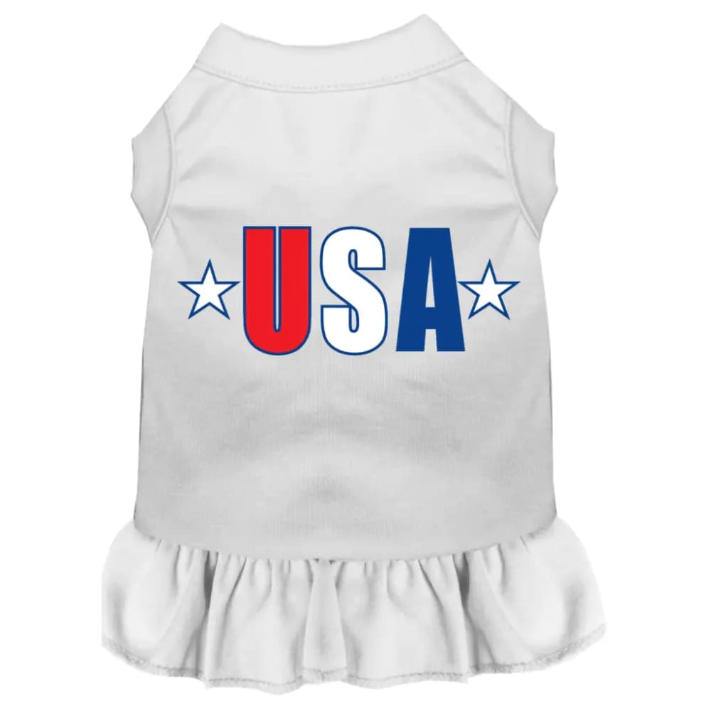 USA Star Screen Print Pet Dress - Screen Print Dog Dresses