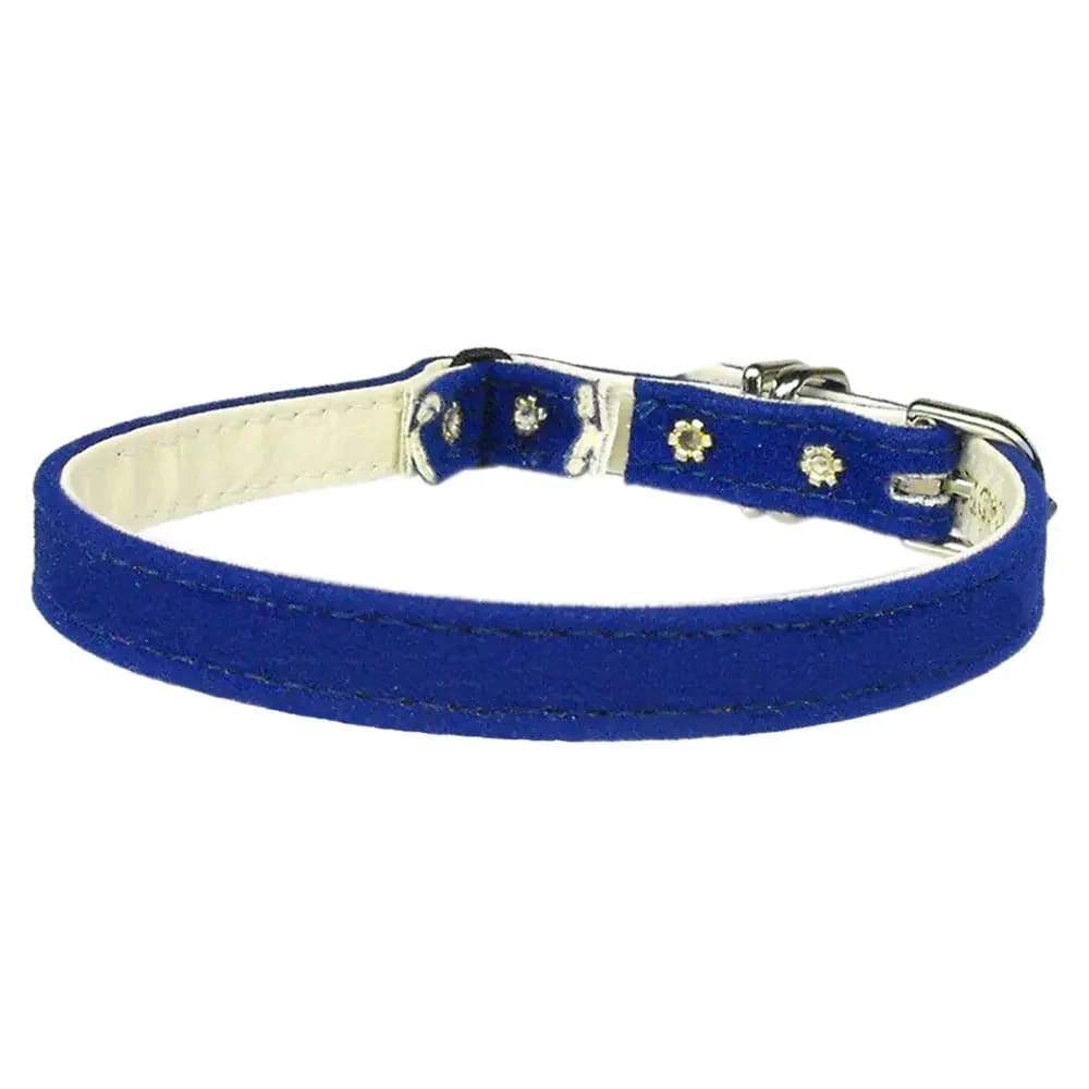 Velvet 3/8’’ Plain Cat Safety Collar - Cat Collars - Premium