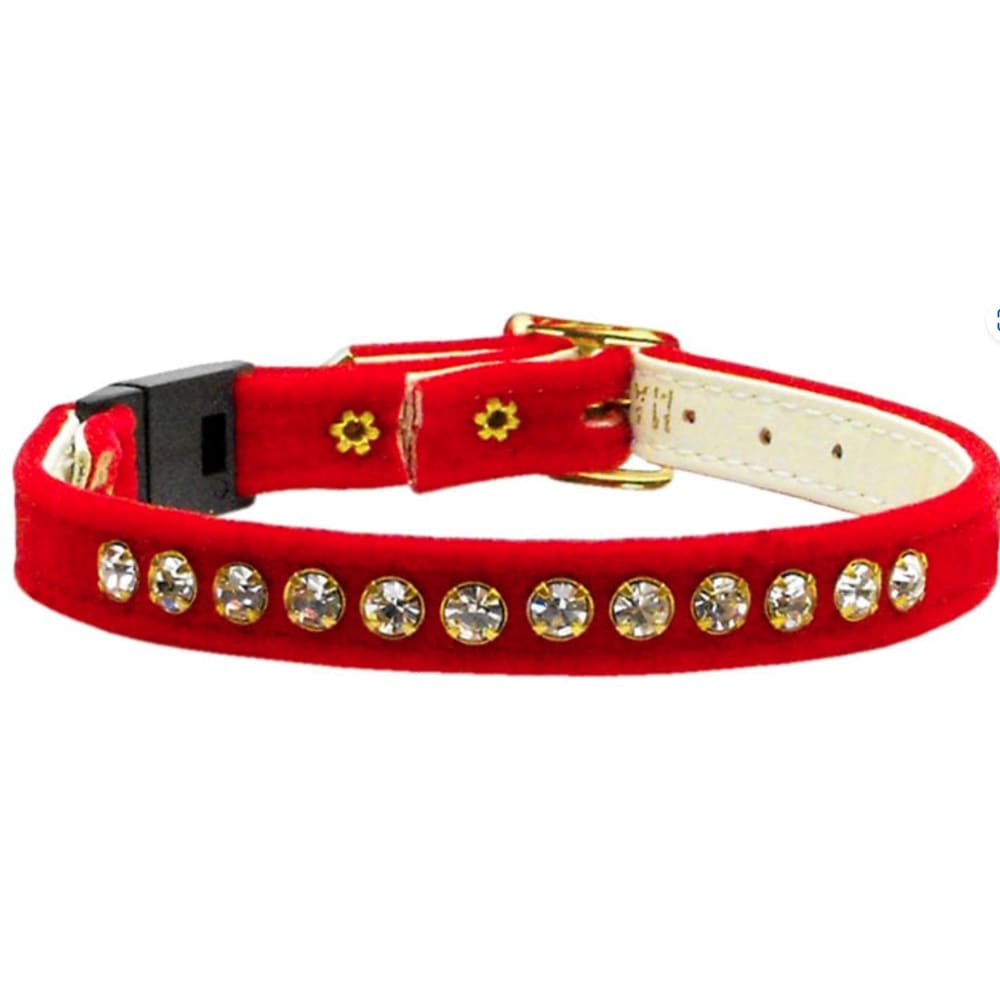 Velvet Breakaway Cat Safety Collar - Cat Collars - Premium