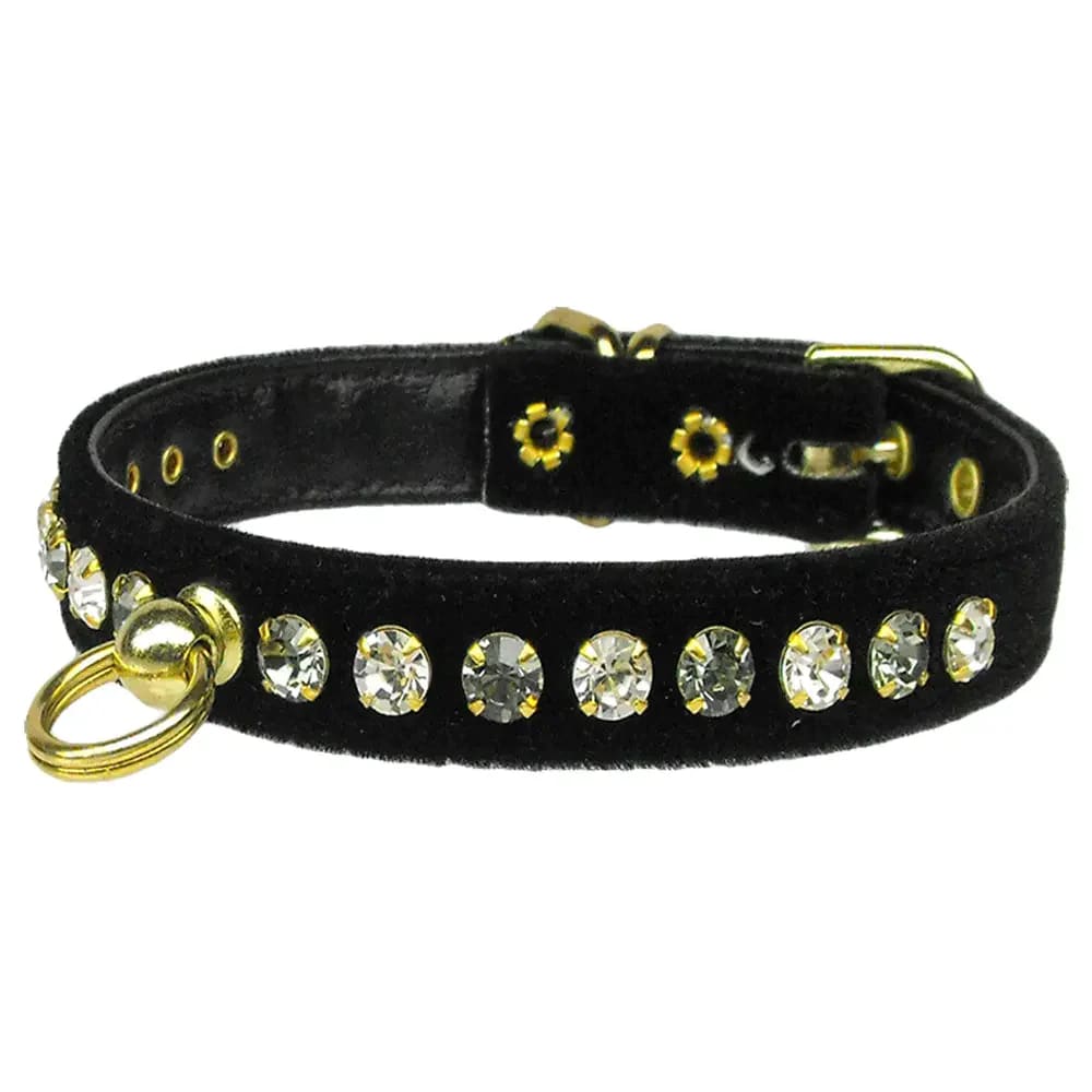 Velvet Deluxe Dog Collar - Dog Collars - Velvet