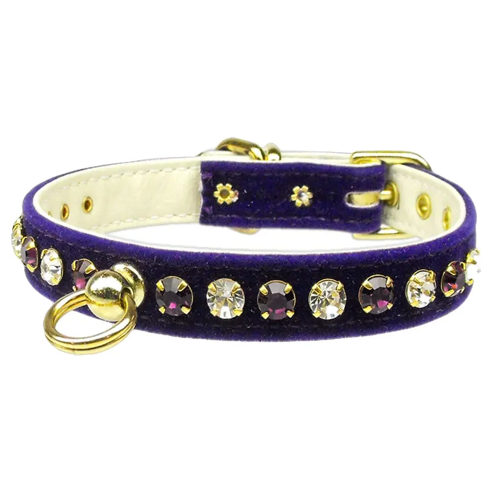 Velvet Deluxe Dog Collar - Dog Collars - Velvet