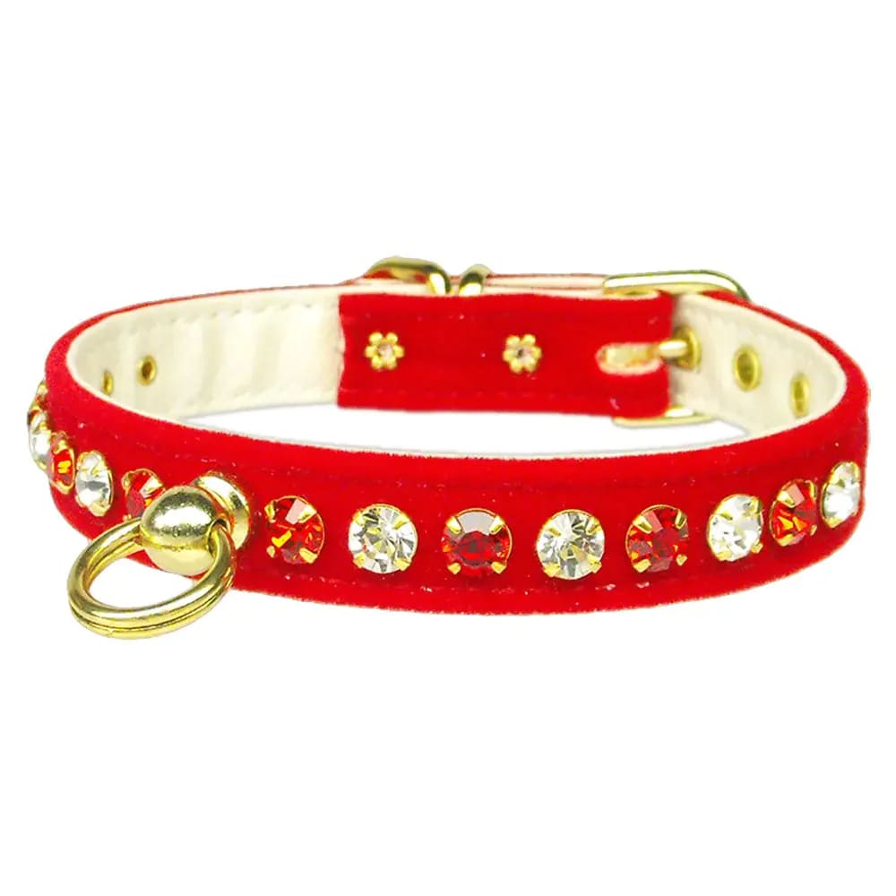 Velvet Deluxe Dog Collar - Dog Collars - Velvet