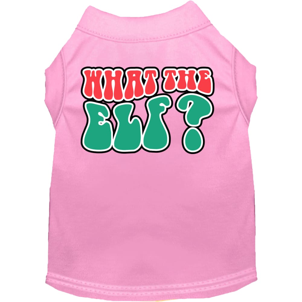 What the Elf Screen Print Pet Shirt - Screen Print Shirts