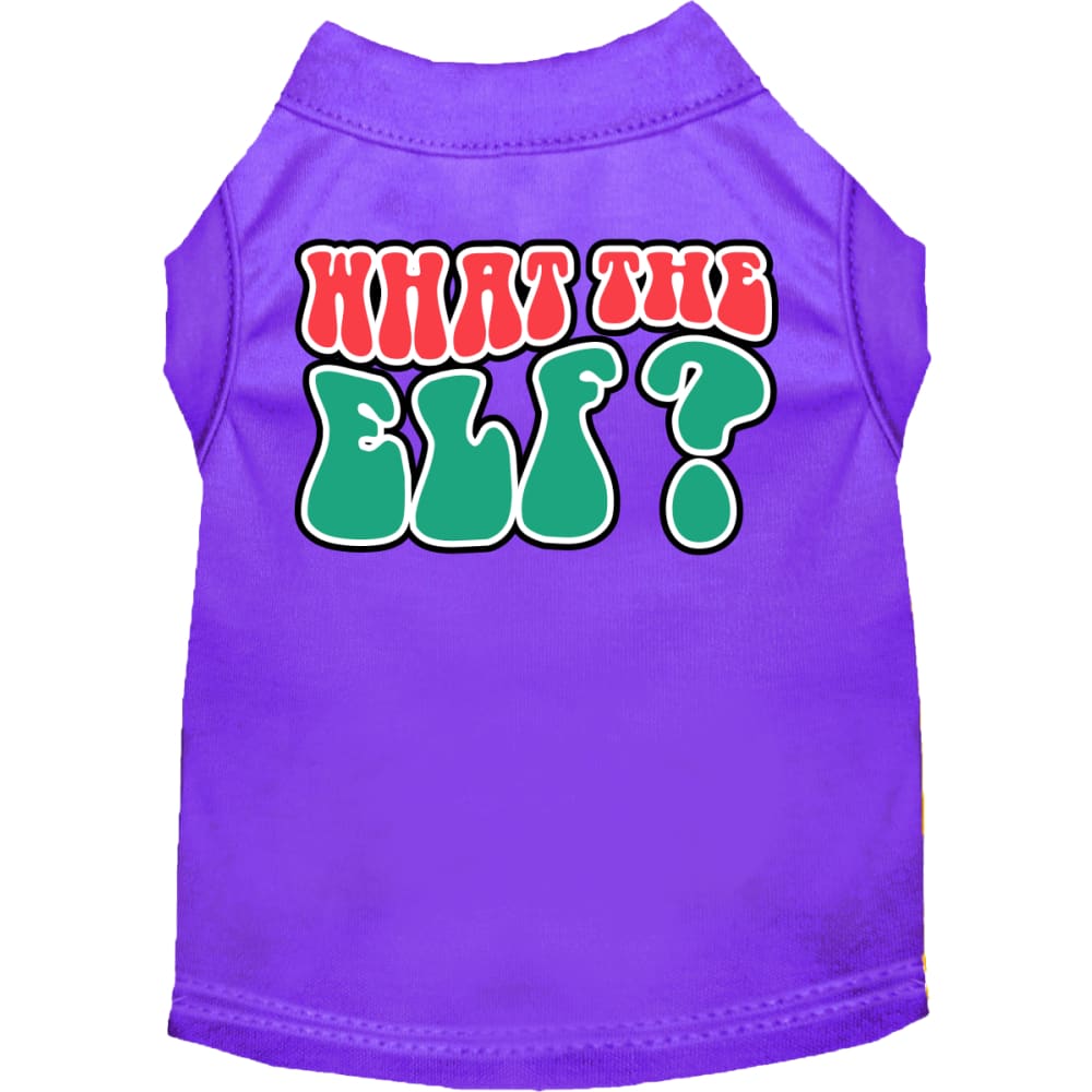 What the Elf Screen Print Pet Shirt - Screen Print Shirts