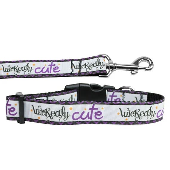 Wickedly Cute Nylon Pet Collars and Leash - Dog Collars