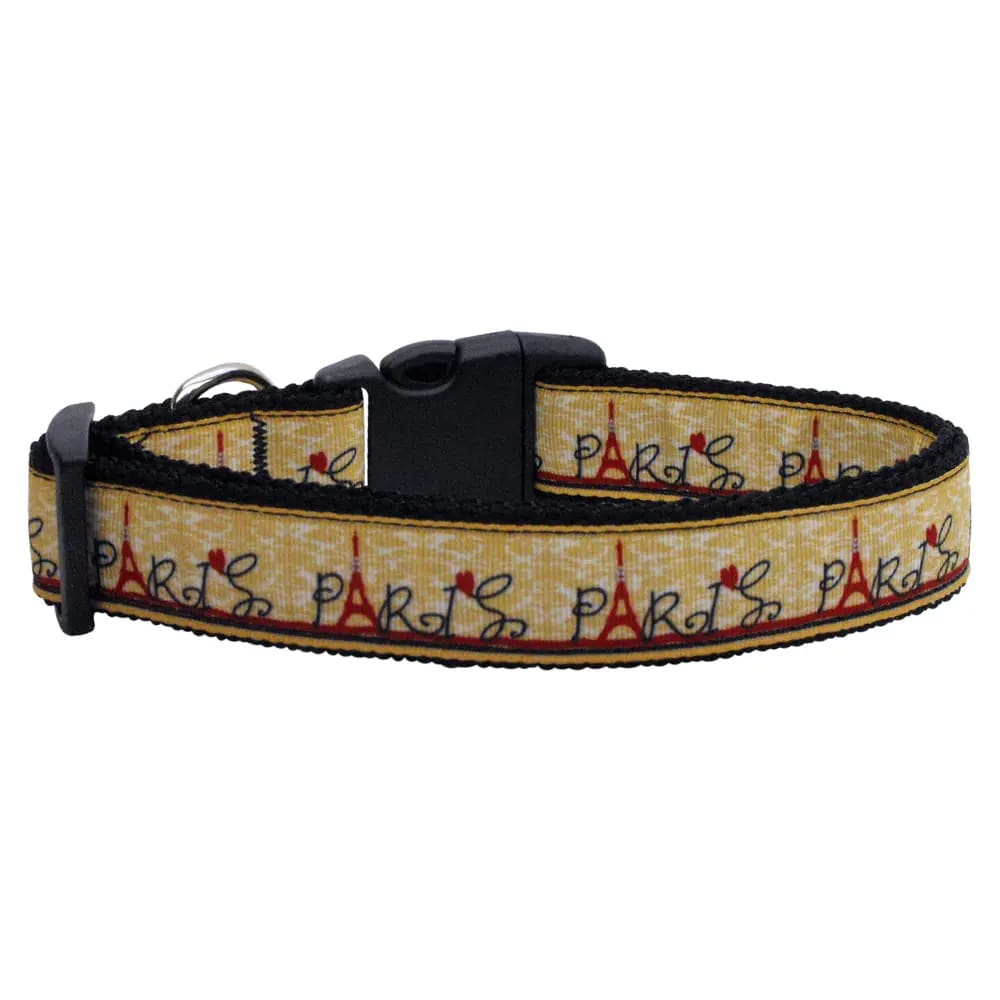 With Love from Paris Nylon Dog Collars and Leash - Dog