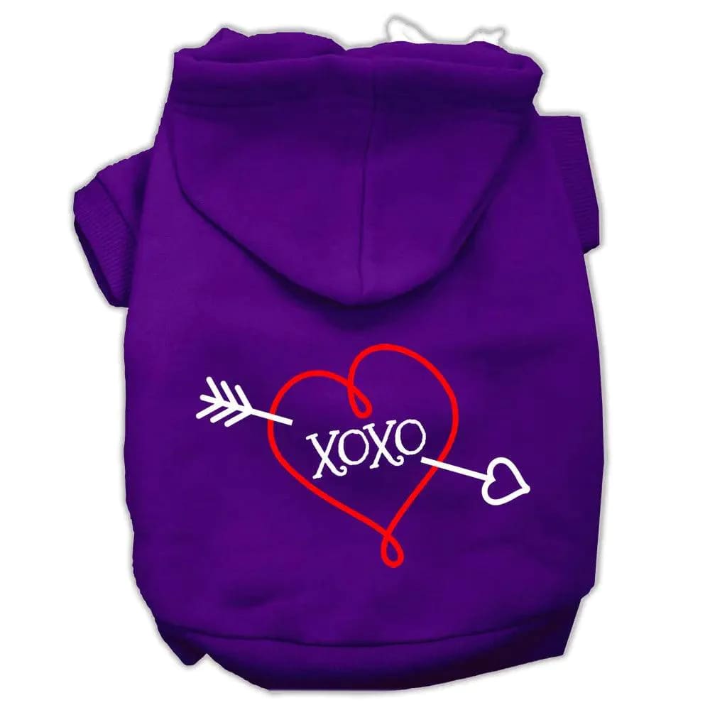 XOXO Screen Print Pet Hoodies - Screen Print Hoodies