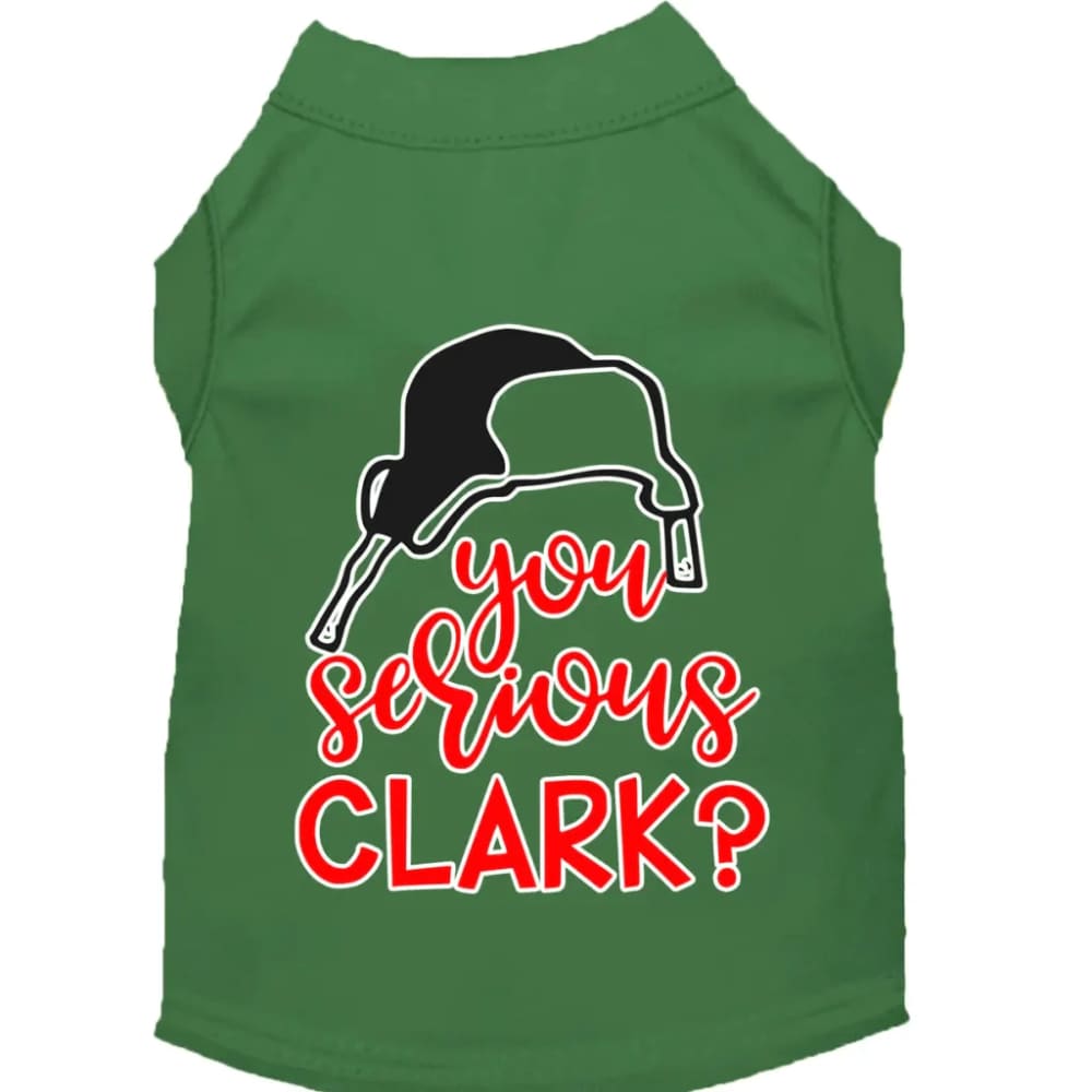 You Serious Clark? Screen Print Pet Shirt - Screen Print