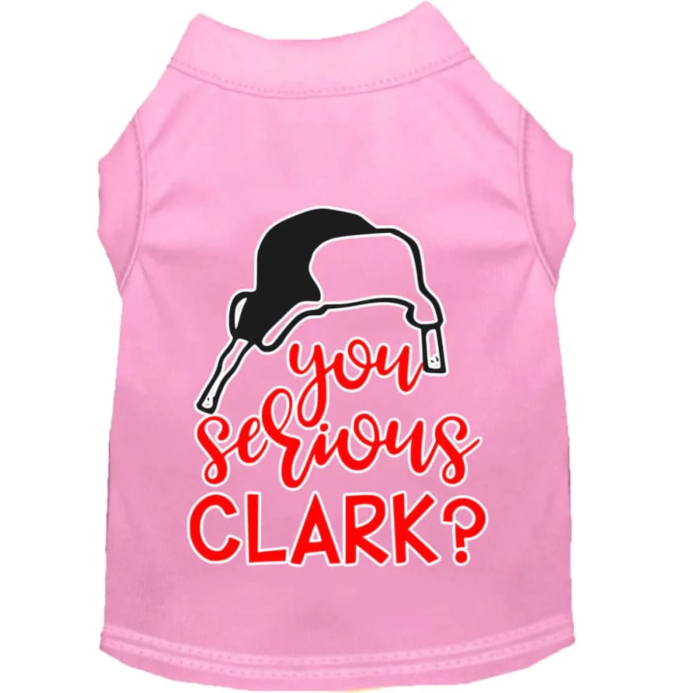 You Serious Clark? Screen Print Pet Shirt - Screen Print