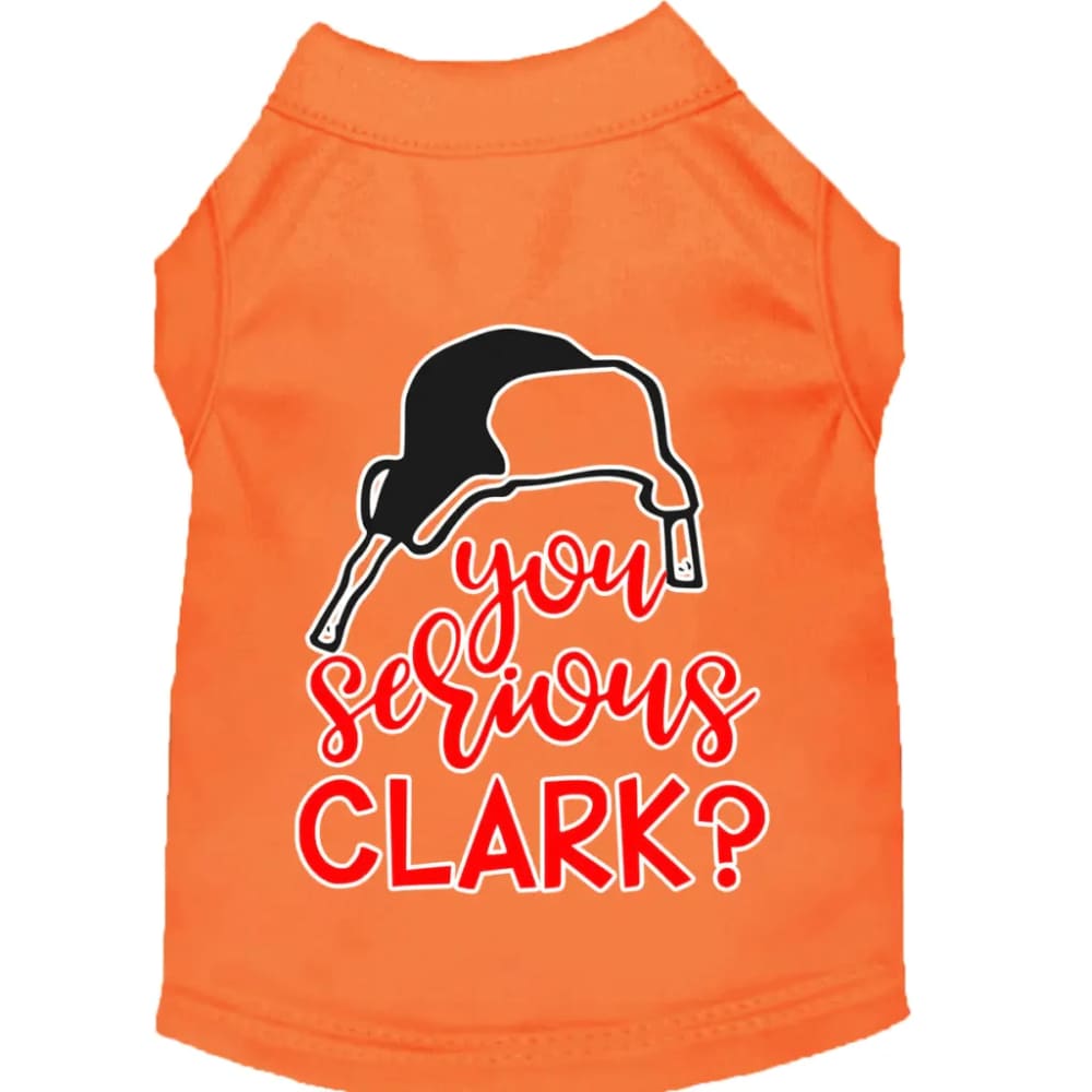 You Serious Clark? Screen Print Pet Shirt - Screen Print