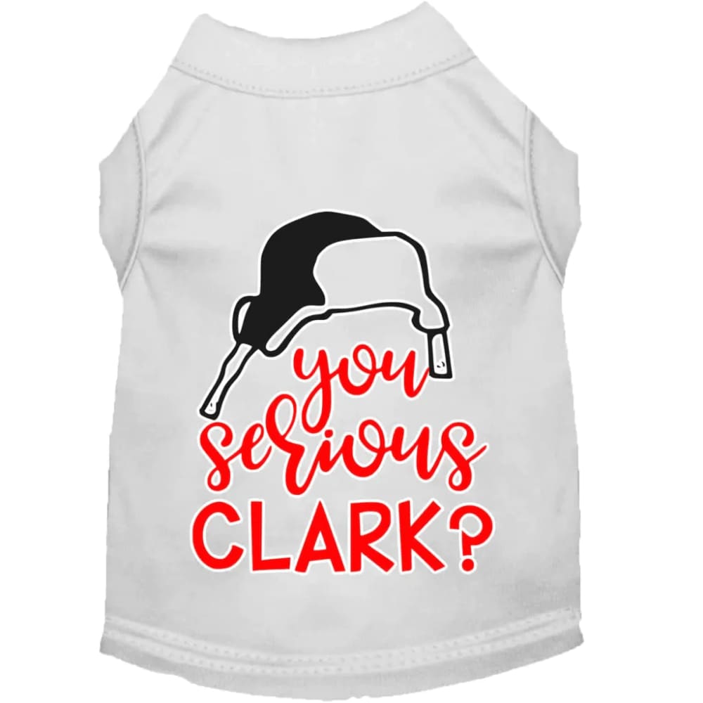 You Serious Clark? Screen Print Pet Shirt - Screen Print