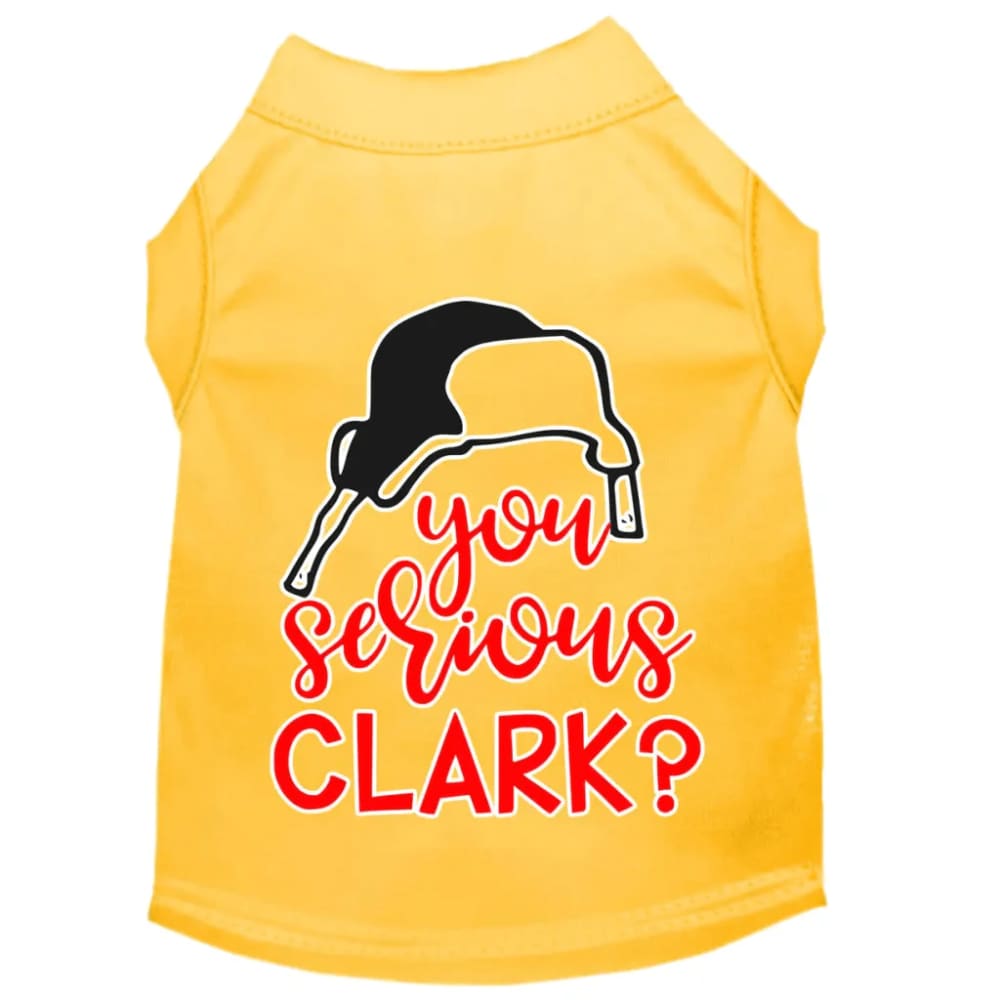 You Serious Clark? Screen Print Pet Shirt - Screen Print